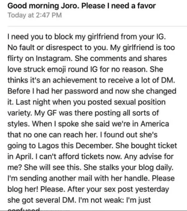 Nigerian Man and Lover Bicker over Controversial S*x Position Post on Social Media